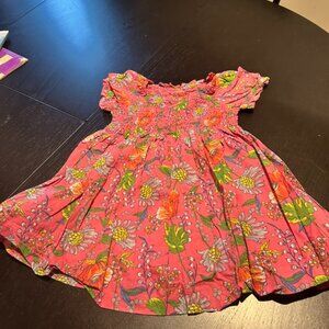 🌸💗 Gap Baby Floral Dress – Pink with Poppies – 18–24M 💗🌸